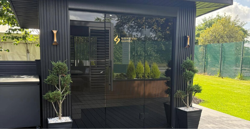 luxury outdoor saunas 